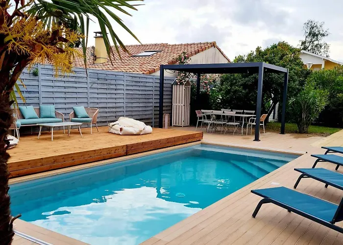 Bourg Avec Piscine Villa Biscarrosse